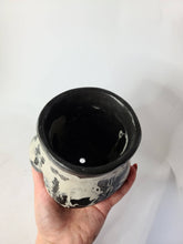 Load image into Gallery viewer, Concrete Lady Booty Pot | Butt Cheek Planter | Drain hole: Navy/pink/rose gold

