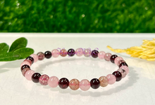 Load image into Gallery viewer, Natural Heart Chakra 6mm 7.5” Crystal Stretc
