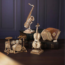 Load image into Gallery viewer, 3D Laser Cut Wooden Puzzle: Cello
