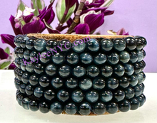 Load image into Gallery viewer, Natural Blue Tiger Eye 6mm 7.5” Stretch Bracelet
