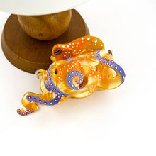 Load image into Gallery viewer, Blue Ring Octopus Hair Claw Clip, Acetate Hair Clip: White / 4.72in
