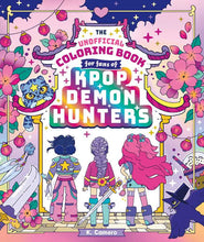 Load image into Gallery viewer, The Unofficial Coloring Book for Fans of KPop Demon Hunters by: Paperback; 48 pages / English
