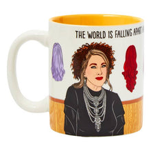 Load image into Gallery viewer, Moira The World is Falling Apart Coffee Mug
