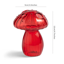 Load image into Gallery viewer, Mini Glass Mushroom Bud Vase: Red
