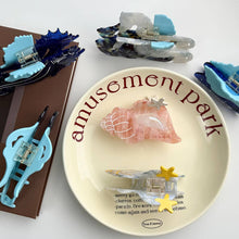Load image into Gallery viewer, Seahorse &amp; Conch Hair Clip, Ocean Inspired Acetate Hair Claw: Jellyfish
