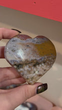 Load and play video in Gallery viewer, Ocean Jasper (8th Vein) Heart
