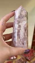 Load and play video in Gallery viewer, Pink Amethyst Flower Agate Tower
