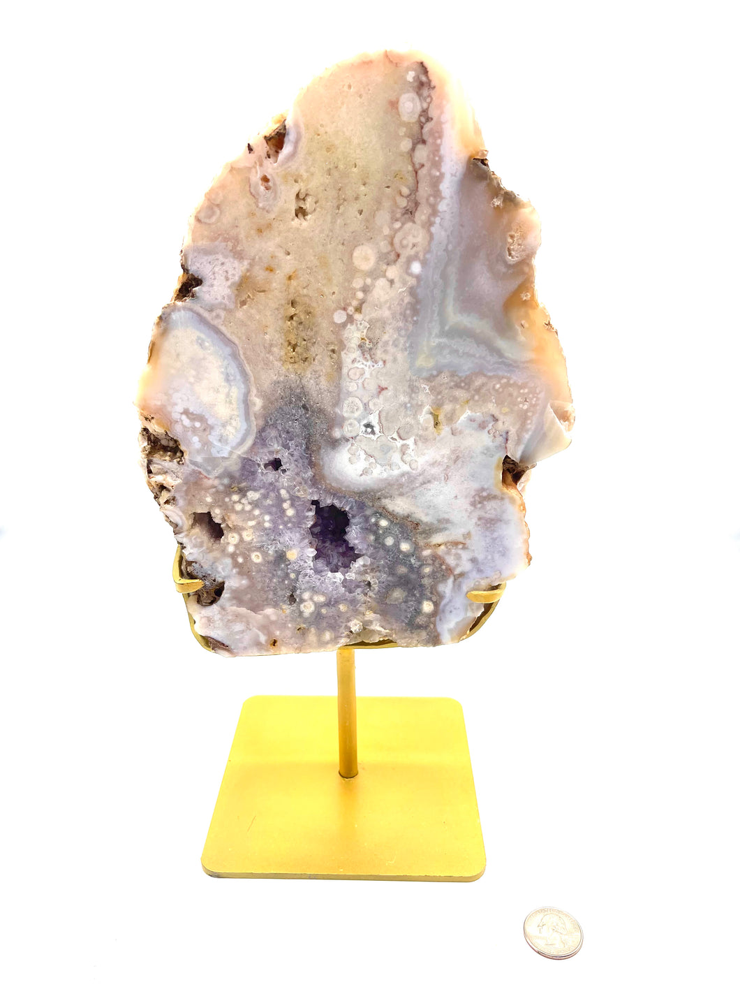 Flower Agate in Pink Amethyst